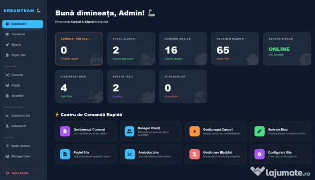 Platformă E-Commerce Produse Digitale – 100% Automatizată (SmartBill & Stripe)