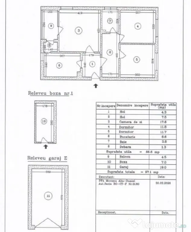 Tomis 2 apartament 3 camere decomandate, garaj si loc de ...
