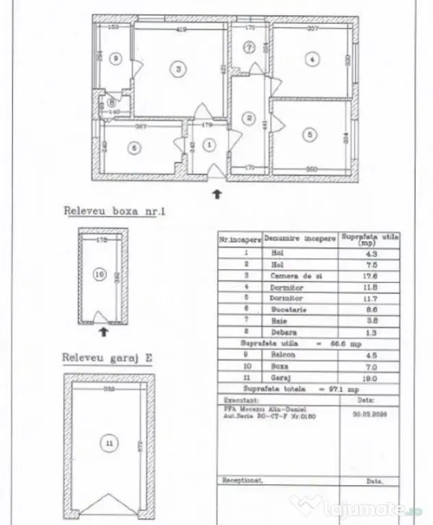 Tomis 2 apartament 3 camere decomandate, garaj si loc de ...