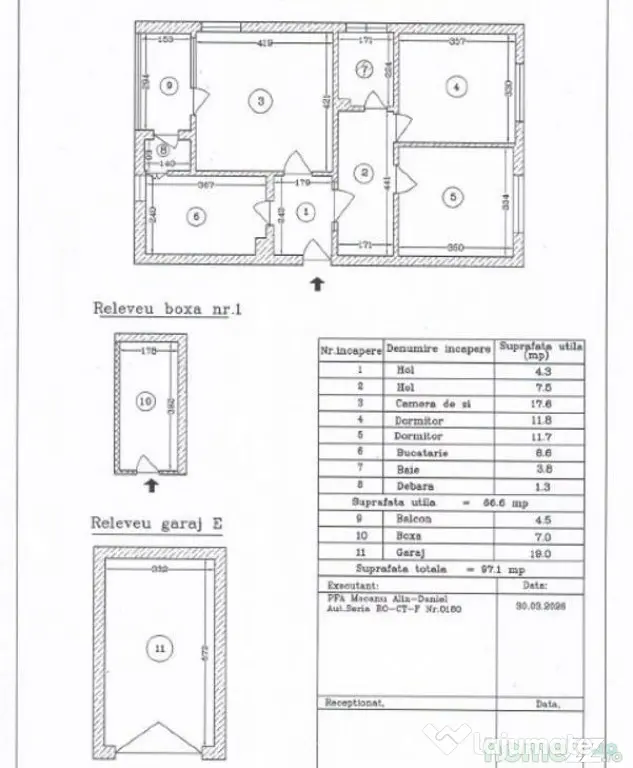 Tomis 2 apartament 3 camere decomandate, garaj si loc de ...