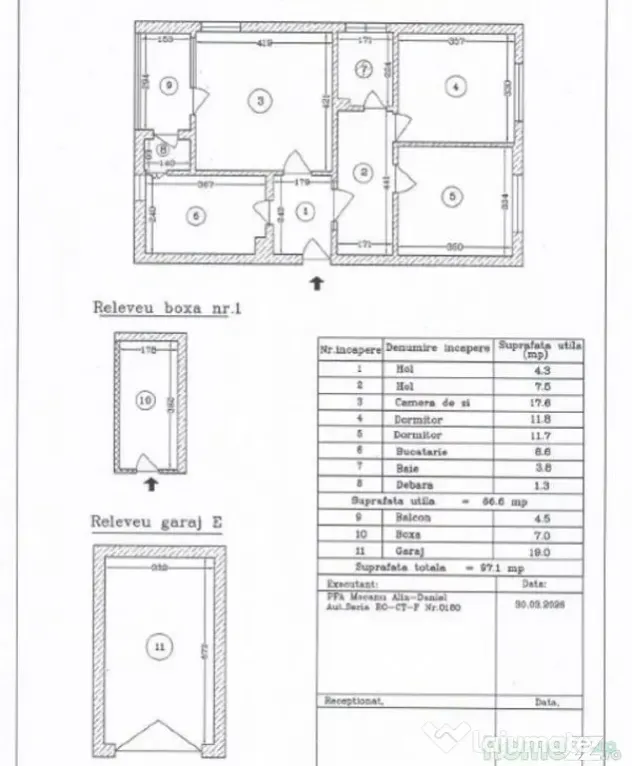 Tomis 2 apartament 3 camere decomandate, garaj si loc de ...