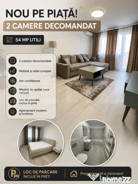 Apartament 2 camere decomandat de vânzare | Mobilat și uti - Brasov (Brasov)