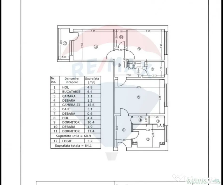 Apartament 3 camere Ultracentral in Slobozia
