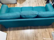 Canapea IKEA EKTORP, 3 locuri – bine întreținută, husă lavabilă