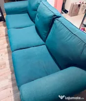 Canapea IKEA EKTORP, 3 locuri – bine întreținută, husă lavabilă