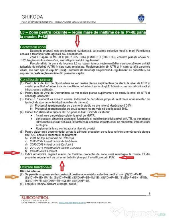 Teren Constructii Rezidentiale, 4037mp, Regim Inaltime Mare