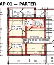 Apartament spațios cu 2 dormitoare și terasă generoasă, 