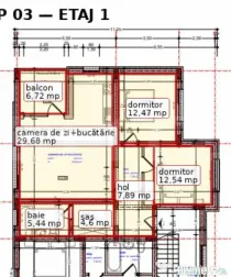 Apartament spațios cu 2 dormitoare și terasă generoasă,