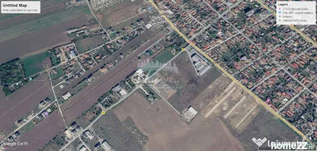 Teren intravilan 3.000 mp – Ovidiu, Varianta către Poiana - Ovidiu (Constanta)