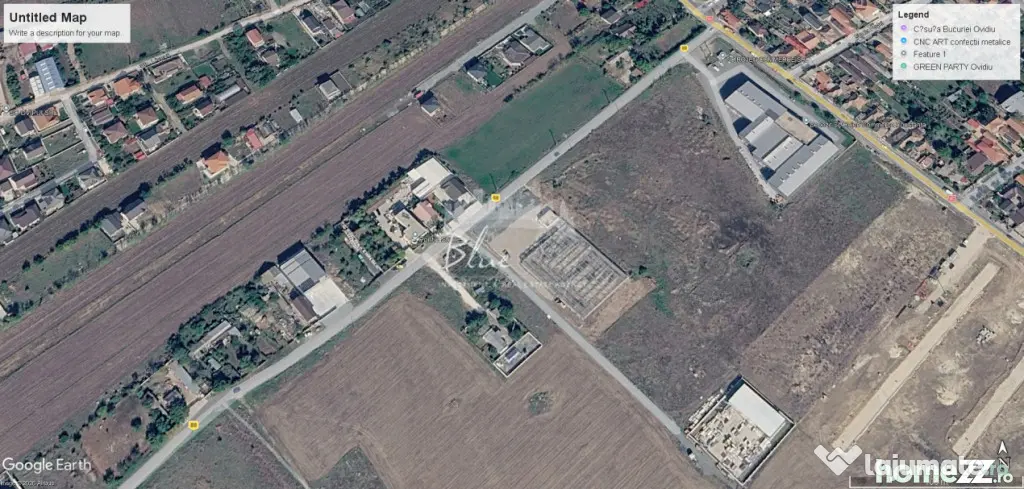 Teren intravilan 3.000 mp – Ovidiu, Varianta către Poiana - Ovidiu (Constanta)