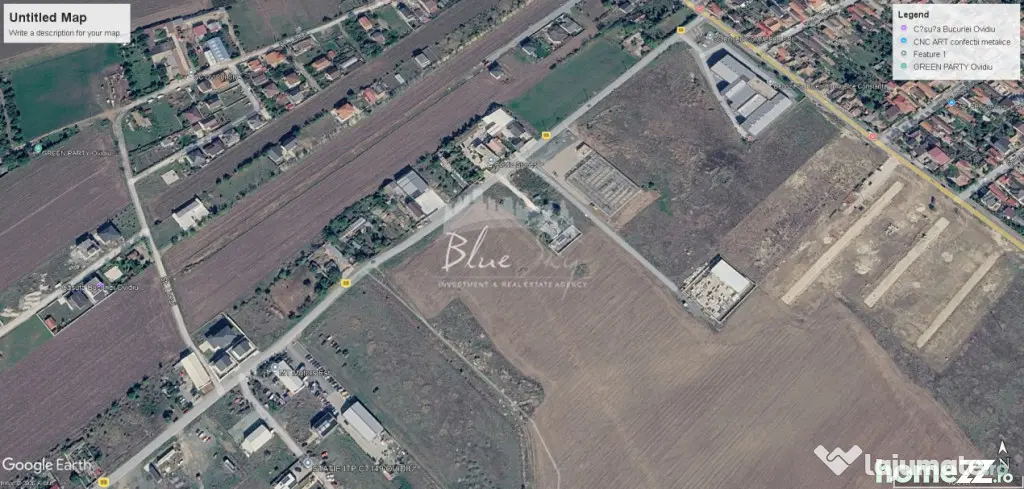 Teren intravilan 3.000 mp – Ovidiu, Varianta către Poiana - Ovidiu (Constanta)