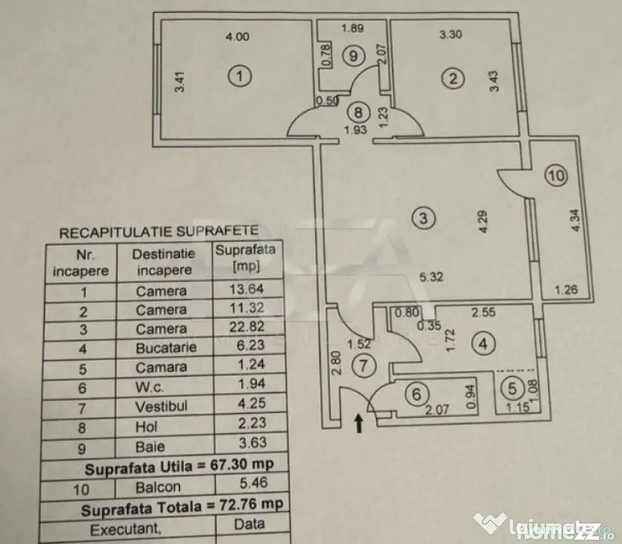 3 camere, et 8/10, 73mp, bloc 1979-Drumul Taberei