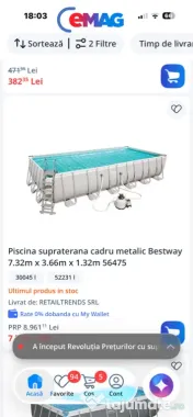 Piscina Bestwey 7,66/4,5/1,4