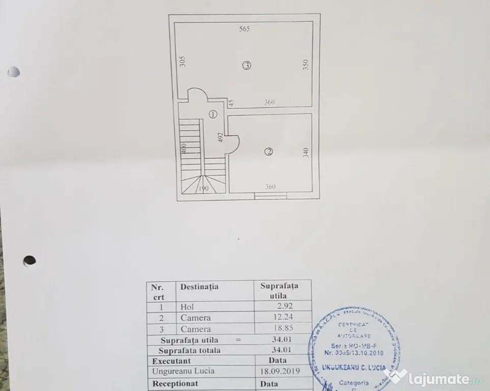Vatra Luminoasa, AC valabila mansardare+recompartimentare