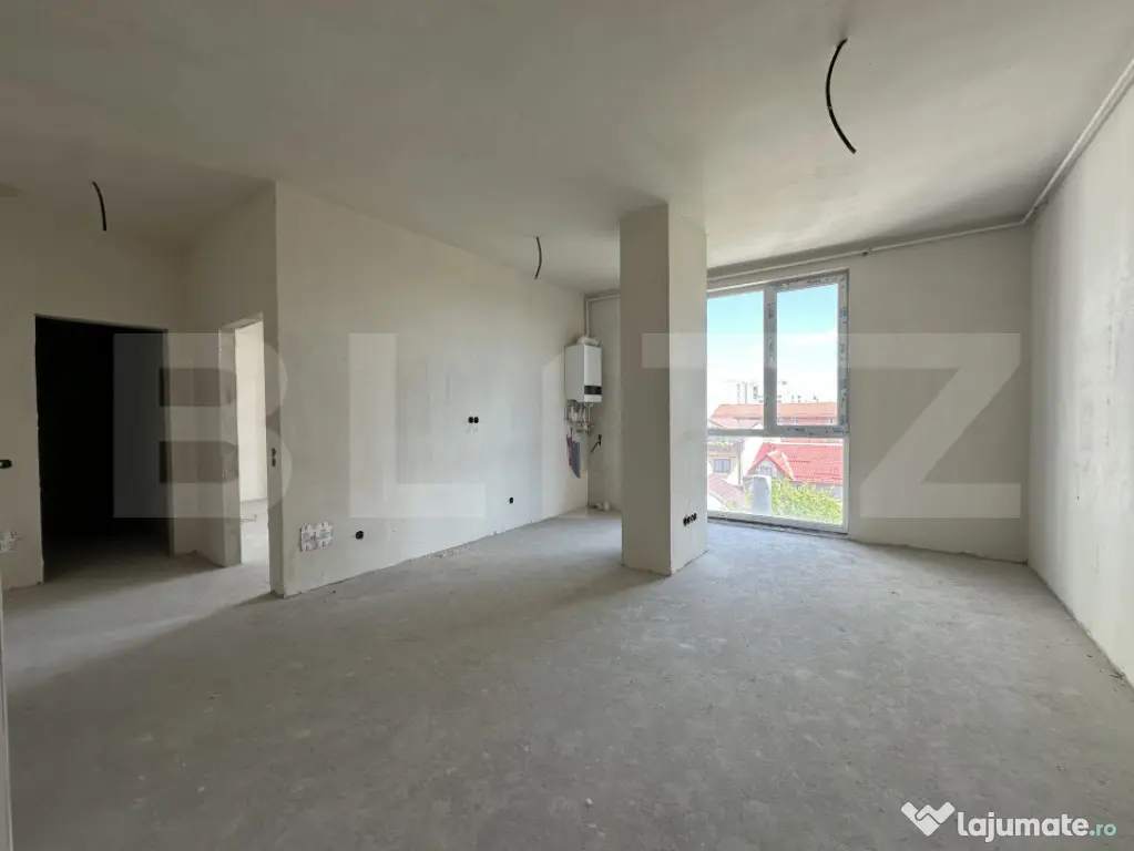 Apartament cu C.F. 2 camere, 47,6 mp utili, bloc nou, Mără
