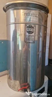 Butoi 100 litri, inox alimentar Italia, cu robinet de golire si capac
