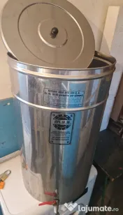 Butoi 100 litri, inox alimentar Italia, cu robinet de golire si capac 