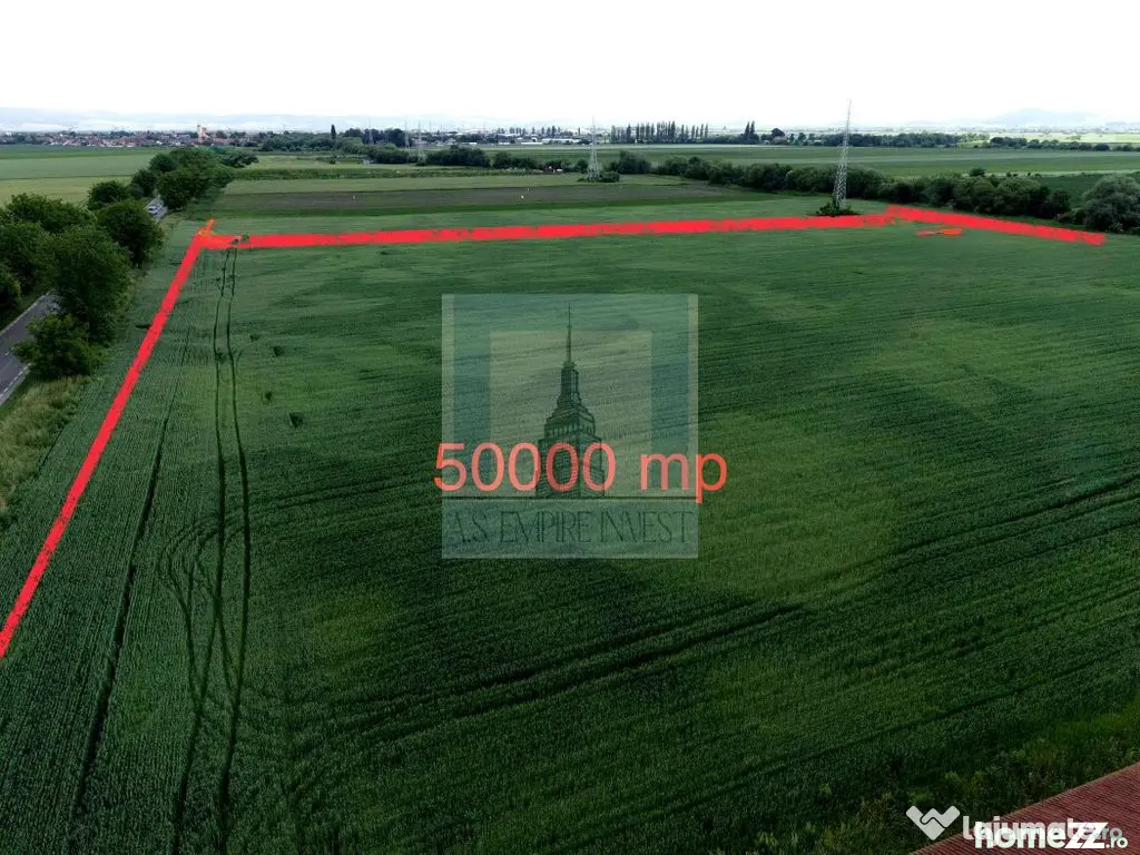 Teren intravilan 50000 mp, cu PUZ, Aprobat - zona Halchiu...