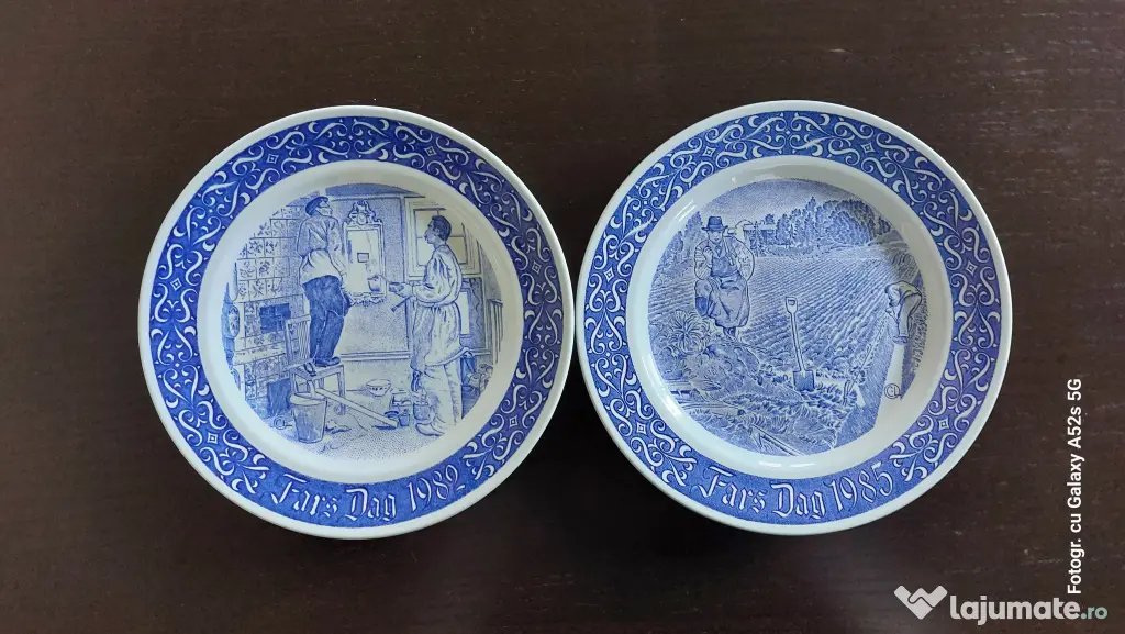 Set 11 Farfurii Decorative Rörstrand Suedia - Fars Dag (Editii 1971 - 1985)
