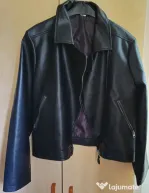 Geaca biker neagra