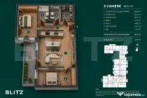 Apartament 3 camere / Ansamblu Nou nZEB / Buna Ziua