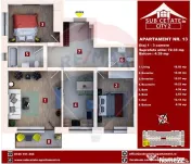 Apartament cu 3 camere, 2 băi și parcare inclusă I Sub... 