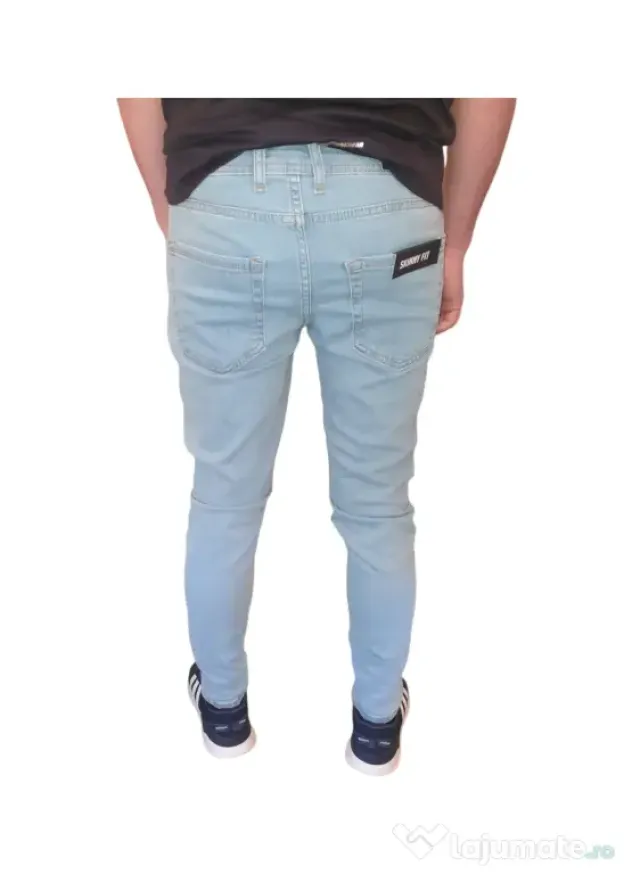 Blugi Skinny Fit Elastici pentru Bărbați – Mai Multe Mărimi