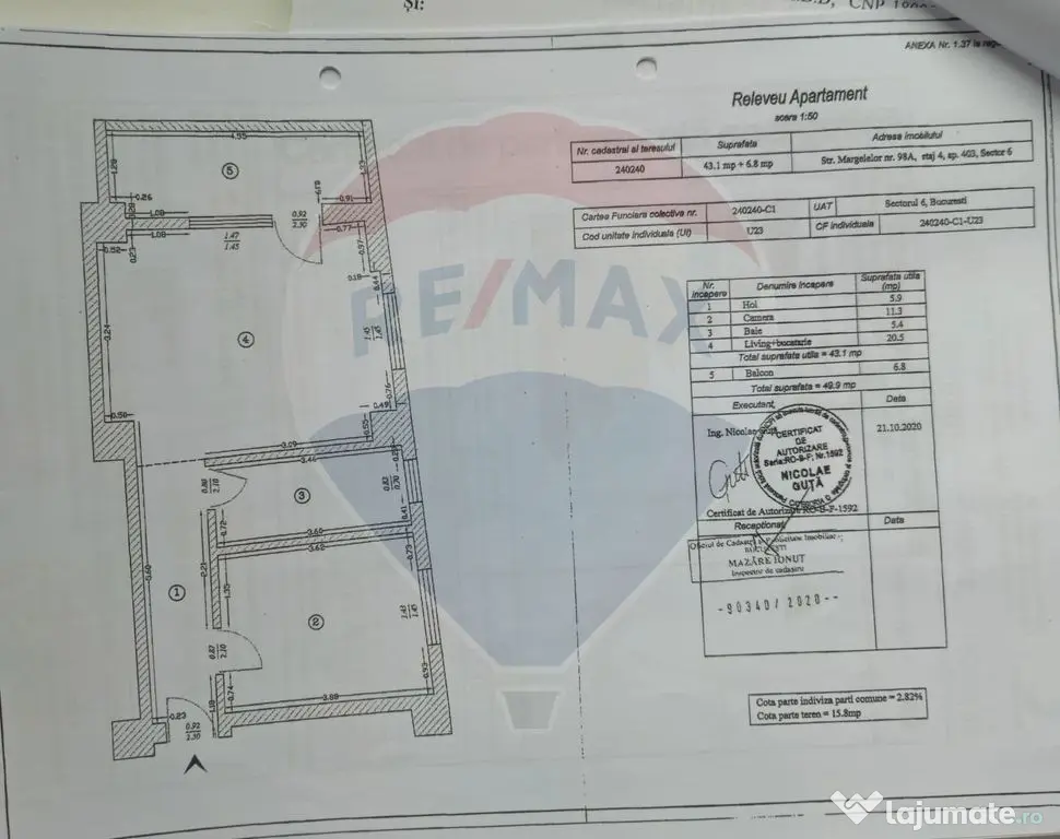 Apartament 2 cam/ bloc 2020 / Lift / 15 min Metrou Păcii...