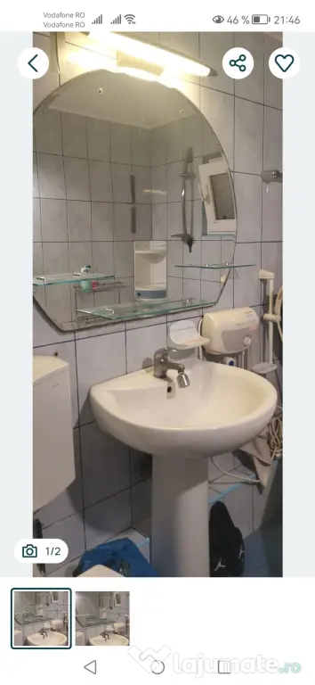 Chiuveta baie cu picior + oblinda