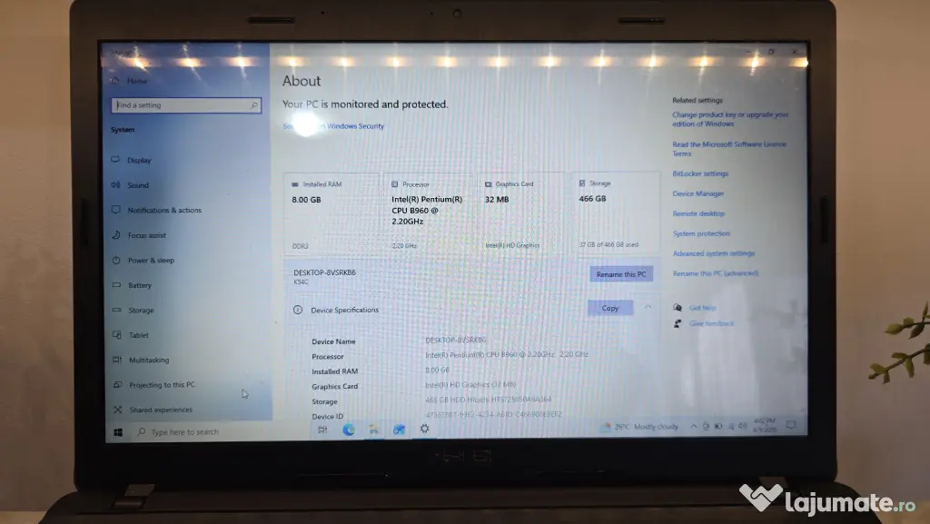 Laptop Asus X54c