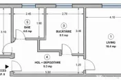 Apartament 2 Camere, Prima inchiriere, Parcare Inclusa. Popa