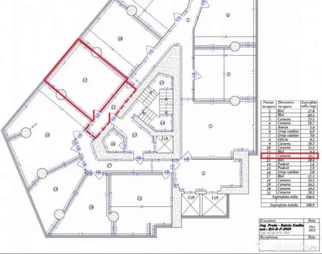 Spatiu de birouri | Vitan Center | Utilitati incluse