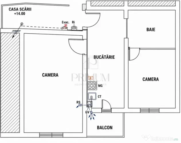 ARADULUI - 2 CAMERE - DECOMANDAT - CENTRALA PROPRIE - CLIMA