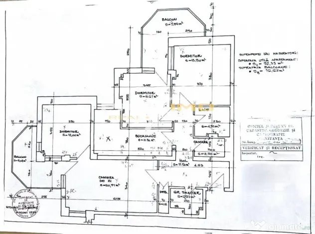 Apartament 4 camere su.110mp.Et.2 Tomis Nord Rovere