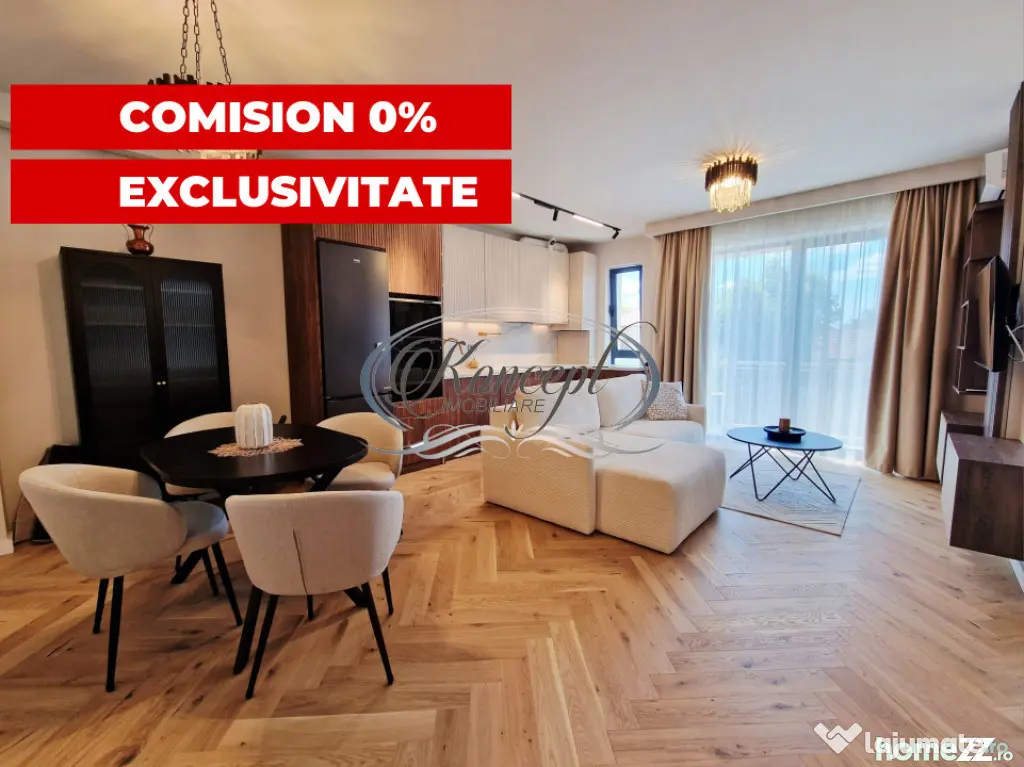 0% comision. Apartament nou mobilat, 2 minute de centrul Clu