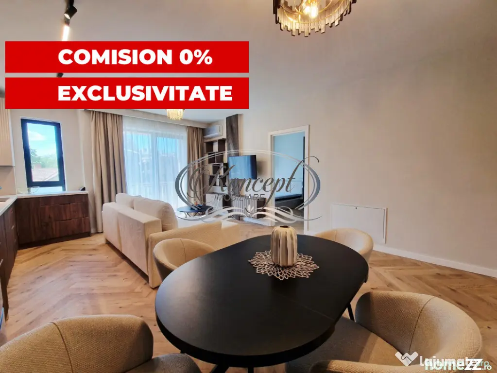 0% comision. Apartament nou mobilat, 2 minute de centrul Clu