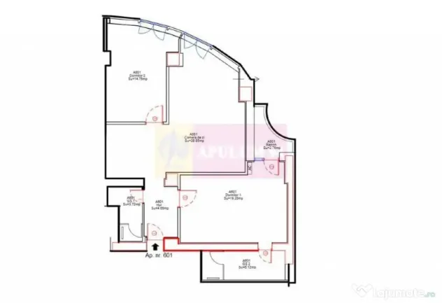 Apartament 3 camere, Bulevardul Unirii, etaj 6