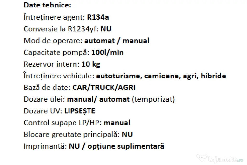 Aparat intretinere sistem aer conditionat TEXA KONFORT 705R OFF ROAD (R134a)
