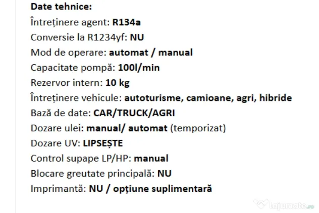 Aparat intretinere sistem aer conditionat TEXA KONFORT 705R OFF ROAD (R134a)