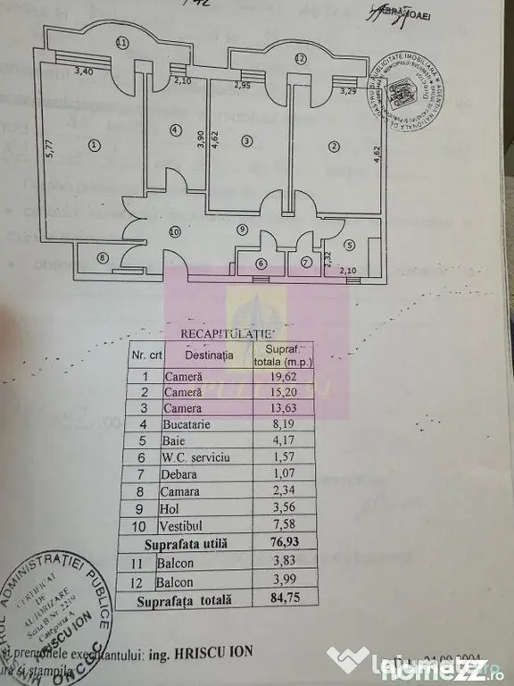 Vanzare apartament 3 camere Unirii-Zepter - Bucuresti (Bucuresti-Ilfov)