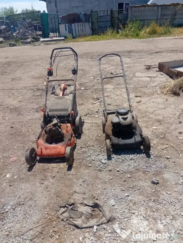 vând două masini de tuns iarba, una completă si una incompletă.