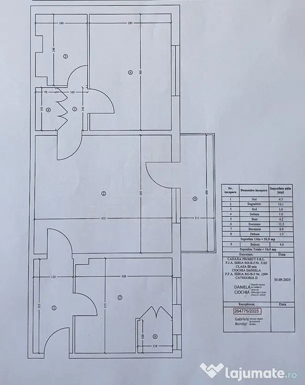 2 Camere-56.5mp-Etaj 2-Bloc 1979-Craiovita Noua-zona Carr...