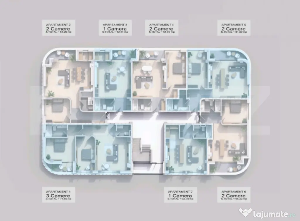 Apartament 3 Camere intr un Complex Nou la un SUPER PRET !!