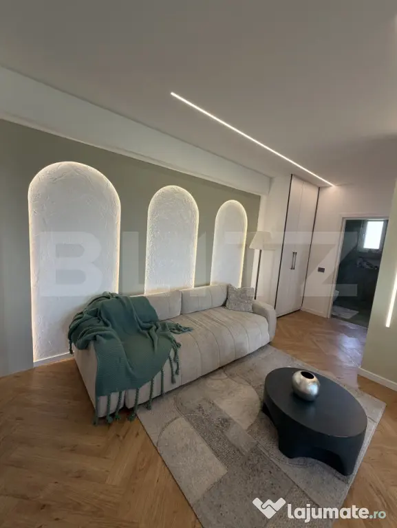 Apartament 3 camere LUX | Zona Mopan | Etaj 6 | Mobilat, Uti