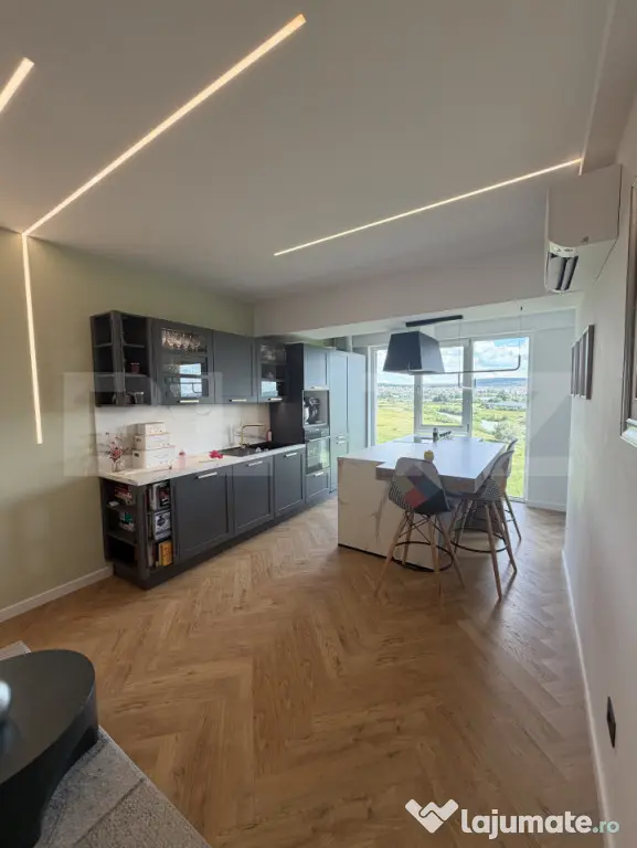 Apartament 3 camere LUX | Zona Mopan | Etaj 6 | Mobilat, Uti