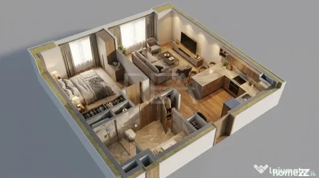 2 camere, 14 minute Metrou Pipera, One High District - Bucuresti (Bucuresti-Ilfov)