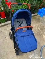 Carucior 3 in 1 ultracompact Coccolle Ravello Navy Blue, Albastru
