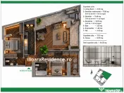3 camere, 86 mp, 500 m metrou Nicolae Grigorescu (Ilioara), Park Lake