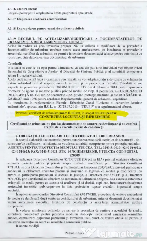 Vand teren intravilan