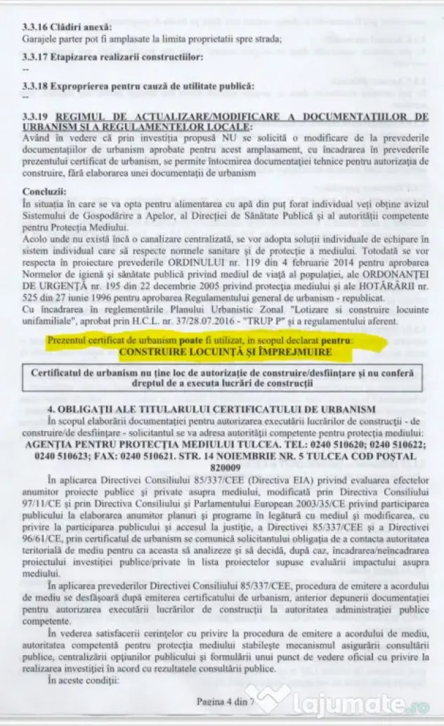 Vand teren intravilan